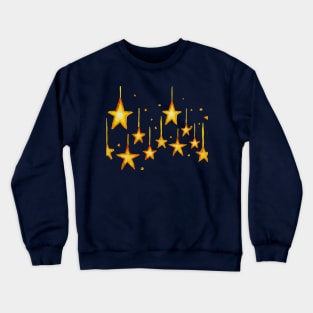 Gold stars christmas vibe Crewneck Sweatshirt